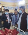 Health minister visits Jaisalmer Hospital, promises to resolve staff shortage