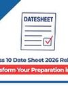 ICSE Class 10 2026 Date Sheet released: Prep Tips ICSE Class 10 2026 Date Sheet released: Prep Tips12