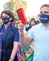 Adani issue: Cong carries out black masks protest