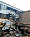 6 killed as bus rams into dumper truck in B'nagar