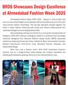 BRDS Showcases Design Excellence at Ahmedabad Fashion Week 2025 BRDS Showcases Design Excellence at Ahmedabad Fashion Week 202511