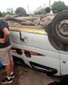 Hit by car, school van overturns on SP Ring Rd3