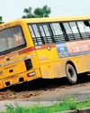 Bopal school's bus stuck in mud in Shela9