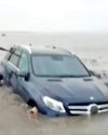 Mercedes Gets Stuck on Beach During Stunts11