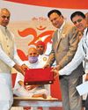 Rajat Sharma feted at hands of Guv Devvrat6