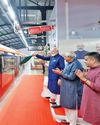 Modi inaugurates phase 2 stretch of metro in Gandhinagar2