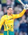 De Kock's centenary ton powers Proteas44