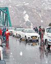 Fresh snowfall at isolated places in Himachal's Lahaul and Spiti17