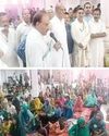 Cong leaders visit shelter camps in Mishriwala Cong leaders visit shelter camps in Mishriwala10