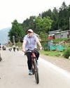 CM Omar cycles on Pahalgam streets assures people of tourism revival The Northlines