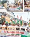Ravinder leads 'Jai Hind Yatra' in Sunderbani, Ramban Ravinder leads 'Jai Hind Yatra' in Sunderbani, Ramban