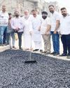 Arvind kick-starts black topping work11