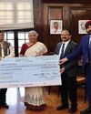 Canara Bank handed over a dividend cheque of ₹2,283.41 Crore to the Government of India The Northlines