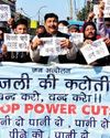 Dimple stages protest, demands free power & water supply Dimple stages protest, demands free power & water supply0