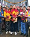 Rajeev flags off electric bus service from Jabowal village5