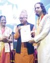 Pt Sopori receives Sangeet Churamani (Ph.D in Music)15