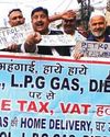 Dimple leads protest rally against LPG price hike5