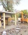 Adm demolishes four illegal shops on State land in Bhalwal Adm demolishes four illegal shops on State land in Bhalwal4