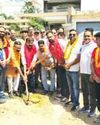 Arvind inaugurates lane & drain project Arvind inaugurates lane & drain project3