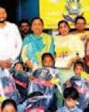 50 school bags distributed to students by Hardeep Kaur Lalpura at Committee School9