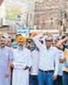 Residents of GBP colony protest outside MC office against illegal occupation of centuries-old rainwater drain by builder YUGMARG NEWSPAPER