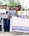 KCT College Fatehgarh students take out rally against drugs YUGMARG NEWSPAPER
