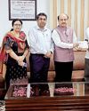 KU VC hands over welfare amount of Rs. 3.8 lakh for Dr. Krishna Kumar’s Treatment YUGMARG NEWSPAPER