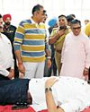 UTCA hosts blood donation camp to support soldiers and national relief efforts YUGMARG NEWSPAPER