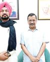MLA Dev Mann holds closed-door meeting with AAP supremo Arvind Kejriwal YUGMARG NEWSPAPER