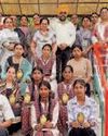 Students of Govt High School Rajpura Town who performed excellently in Class X board results honored YUGMARG NEWSPAPER