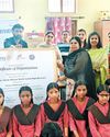 1500 sanitary napkins distributed in Govt girls school, Old Sabzi Mandi YUGMARG NEWSPAPER