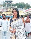Surekha Vani offers prayers at Sri Venkateswara Swami Temple in Tirumala YUGMARG NEWSPAPER