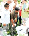 Speaker listens to problems of common people under a tree in afternoon YUGMARG NEWSPAPER