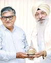Governor honours Padma Shri Bhai Harjinder Singh Ji Srinagar Wale YUGMARG NEWSPAPER