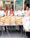 Monthly ration distribution ceremony by Ashapurni Samaj Sudhar Sabha YUGMARG NEWSPAPER