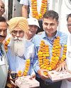 New train from Ferozepur to Hazur Sahib welcomed at Kotkapura station New train from Ferozepur to Hazur Sahib welcomed at Kotkapura station