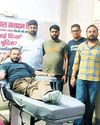 60th blood donation camp organised on Divyanshu Buddhiraja's birthday YUGMARG NEWSPAPER