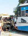Three killed as PRTC bus collides with mini truck near Jalandhar YUGMARG NEWSPAPER