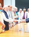 CP Radhakrishnan files nomination papers in presence of PM Modi YUGMARG NEWSPAPER