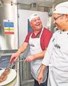Hair-straighteners chef Tony learns proper way to cook steak on train Hair-straighteners chef Tony learns proper way to cook steak on train2