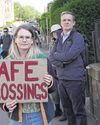 Protesters repeatedly block traffic to demand road safety