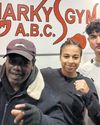 Leeds boxing student Liv winning with Sharky's Training25