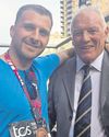 Josh clocks up the miles as journey to Wembley ends in legend meeting43
