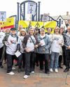 Campaigners gather to protest over windfarm cable corridor scheme11