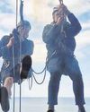 BBC Radio Lancashire's Graham Liver abseils off Blackpool Tower to help clean SkyWalk at 380 feet6