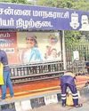சென்னை மாநகரில் உள்ள 1,373 நிழற்குடைகளில் தூய்மை பணி50