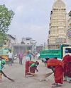 பிரமோற்சவ விழாவை முன்னிட்டு ஏரிகாத்த கோதண்டராமர் கோயில் தூய்மை பணிகள் மும்முரம்94