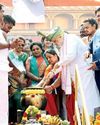 திருச்சியில் பொங்கல் வைத்த அமித்ஷா0