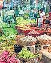 தொடர் மழை காரணமாக கோயம்பேடு மார்க்கெட்டில் காய்கறிகள் விலை வீழ்ச்சி1