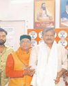 Anil Sood was given a grand welcome at the state party office Anil Sood was given a grand welcome at the state party office